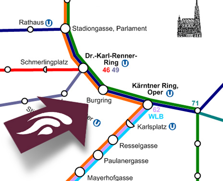 Straßenbahn-Karte Wien